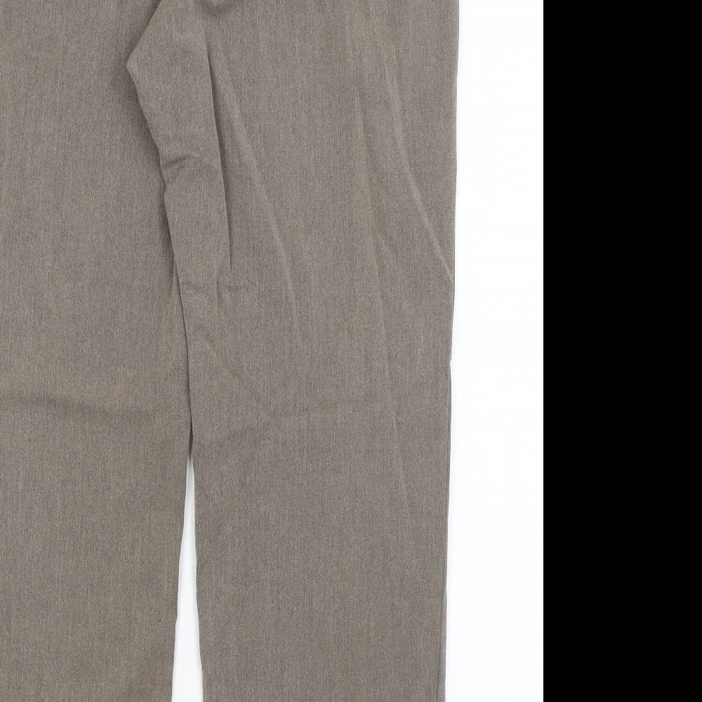M&S Womens Brown   Trousers  Size 16 L27.5 in