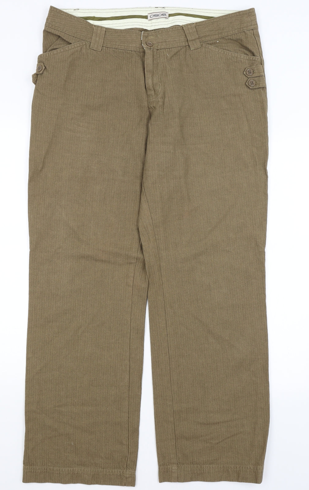 Cherokee Womens Green   Trousers  Size 16 L31 in