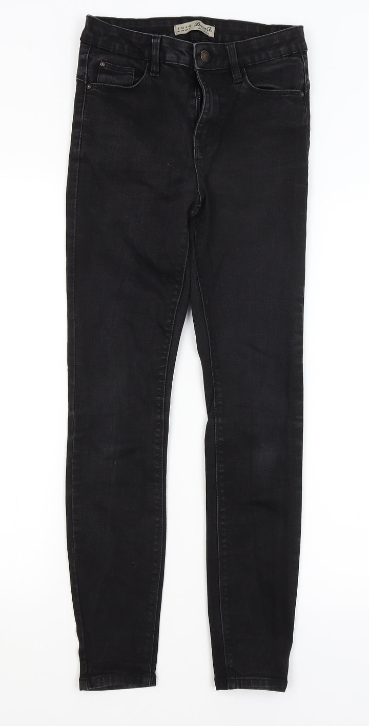 Denim Co Womens Black Skinny Jeans Size 8 L27 in