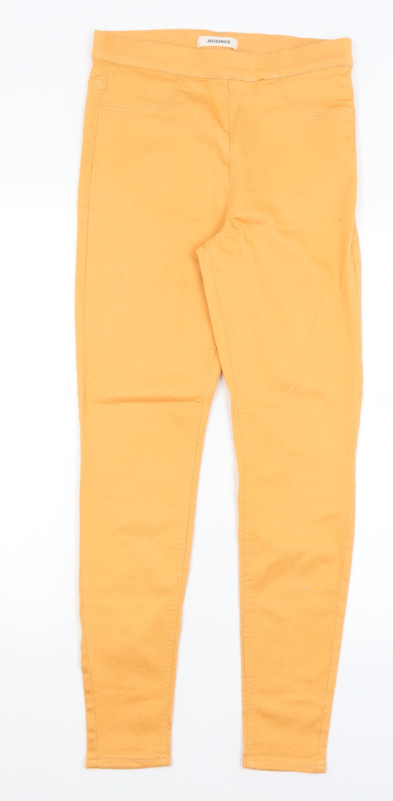 M&S Womens Orange   Jegging Jeans Size 10 L28 in