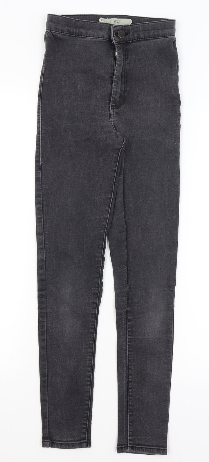 Topshop Womens Grey Skinny Jeans Size 25 in L25.5 in