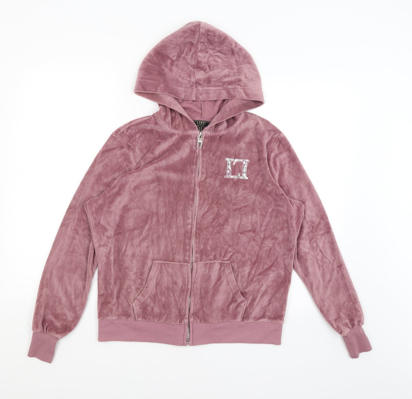 Lipsy Womens Pink   Full Zip Hoodie Size 16