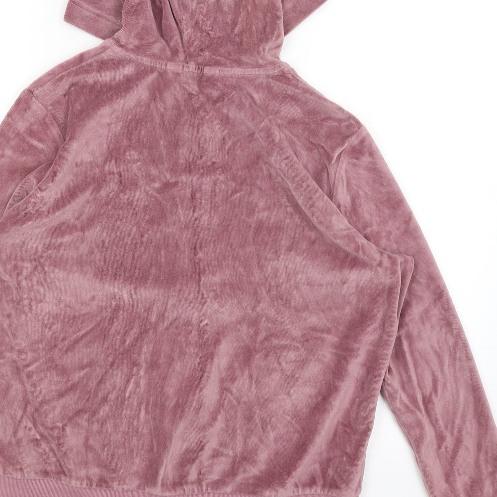 Lipsy Womens Pink   Full Zip Hoodie Size 16