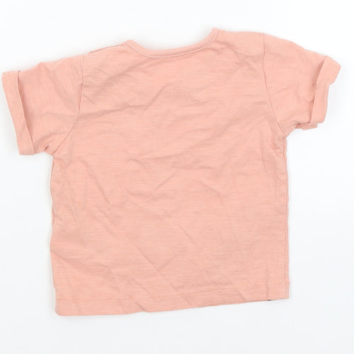 M&S Baby Pink   Basic T-Shirt Size 3-6 Months  - Smile