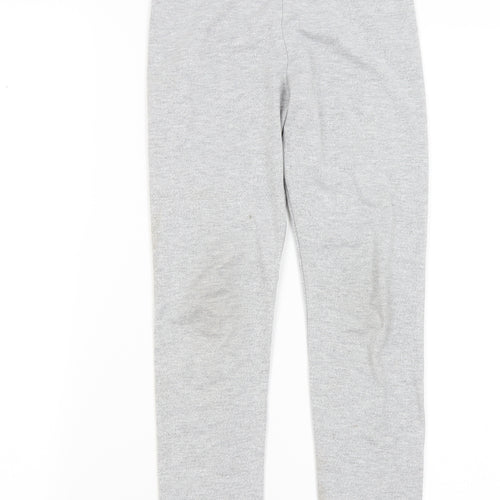 F&F Girls Silver   Capri Trousers Size 8-9 Years