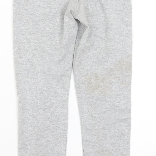 F&F Girls Silver   Capri Trousers Size 8-9 Years