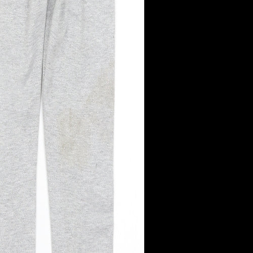F&F Girls Silver   Capri Trousers Size 8-9 Years
