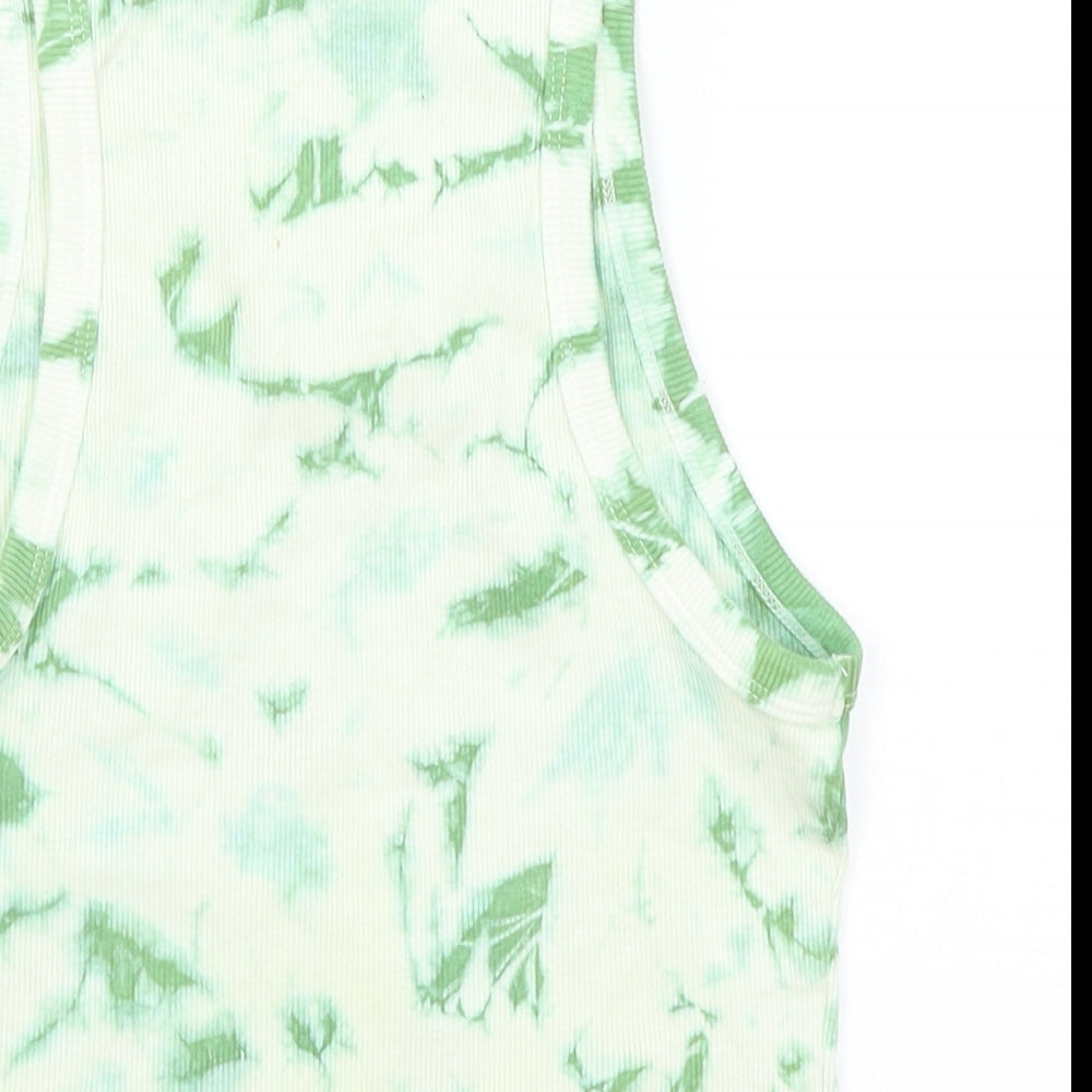 Preworn Womens Green   Cropped Tank Size M