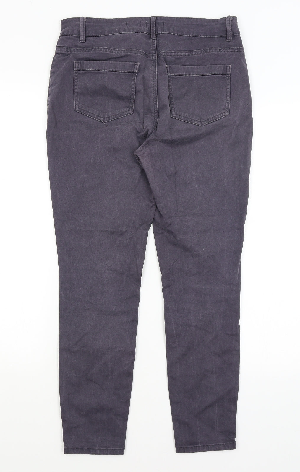 TU Womens Grey   Chino Trousers Size 12 L26 in