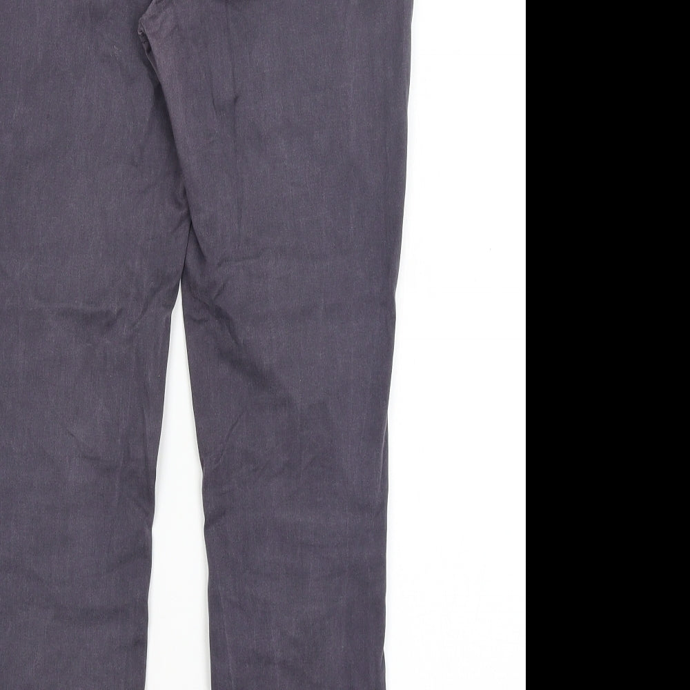 TU Womens Grey   Chino Trousers Size 12 L26 in