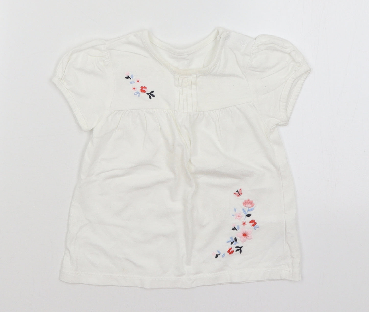 Little Nutmeg Baby White   Basic T-Shirt Size 12-18 Months