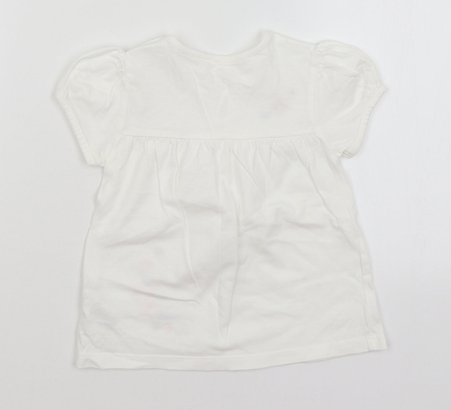 Little Nutmeg Baby White   Basic T-Shirt Size 12-18 Months