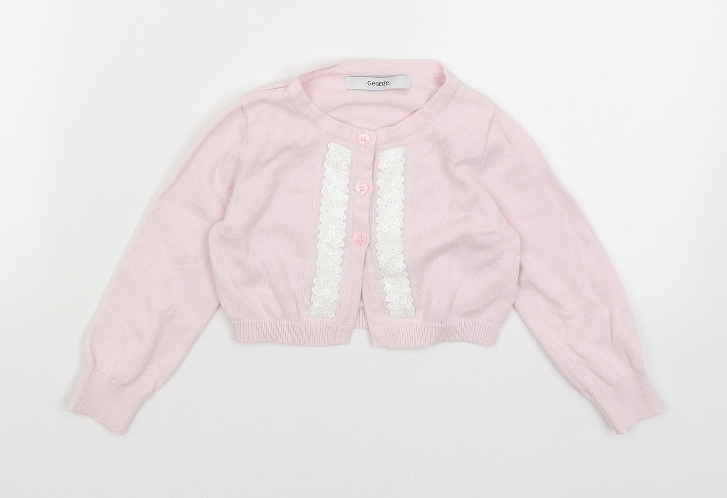 George Baby Pink   Cardigan Jumper Size 12-18 Months