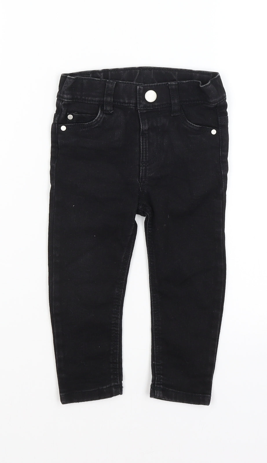 F&F Baby Black   Capri Jeans Size 12-18 Months