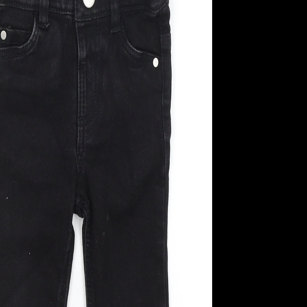 F&F Baby Black   Capri Jeans Size 12-18 Months