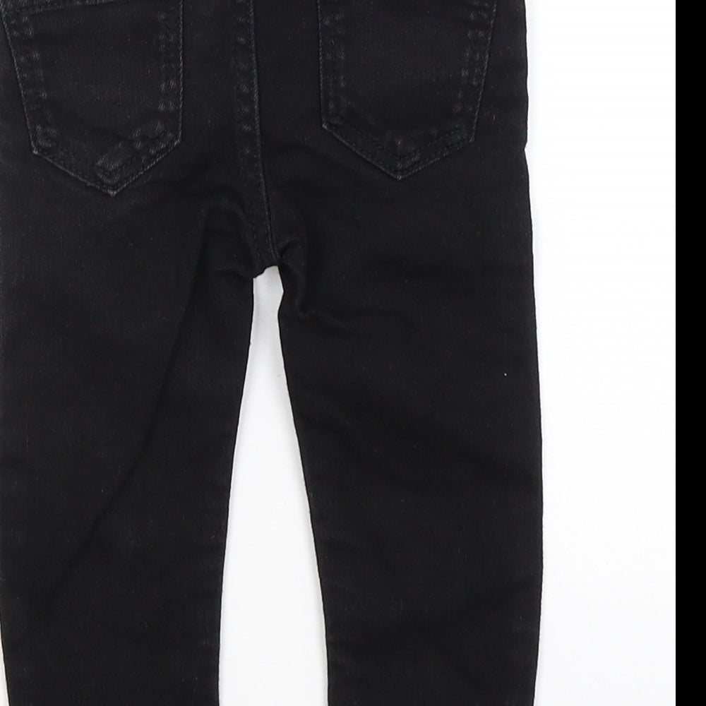 F&F Baby Black   Capri Jeans Size 12-18 Months