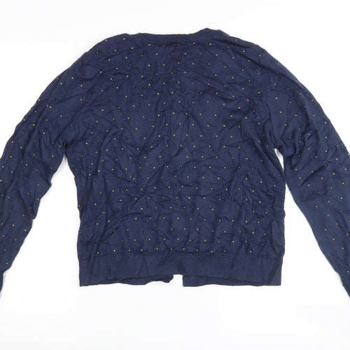 Limited Collection Womens Black Polka Dot  Cardigan Jumper Size 14