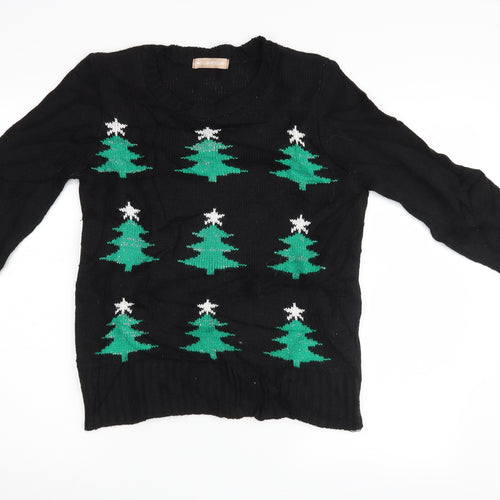 Avenue Womens Black   Pullover Jumper Size M