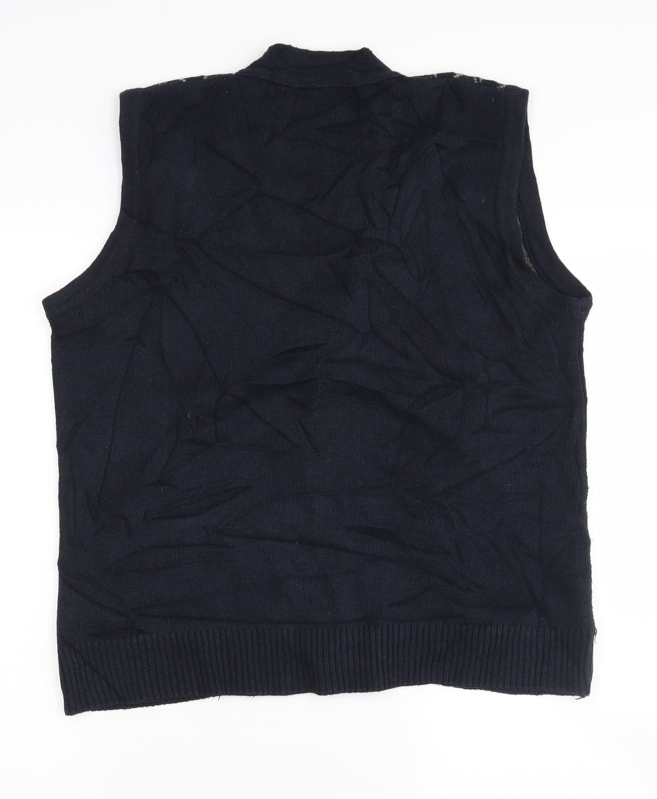 Tootal Mens Blue Argyle/Diamond  Vest Jumper Size S