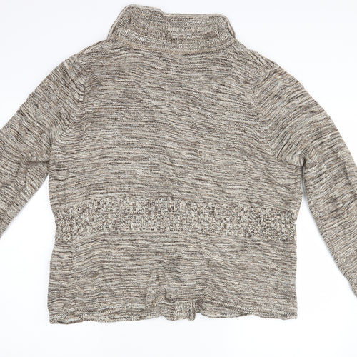 BM Womens Beige   Cardigan Jumper Size L