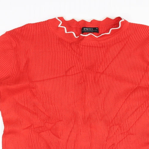 Matalan Womens Red   Pullover Jumper Size 14