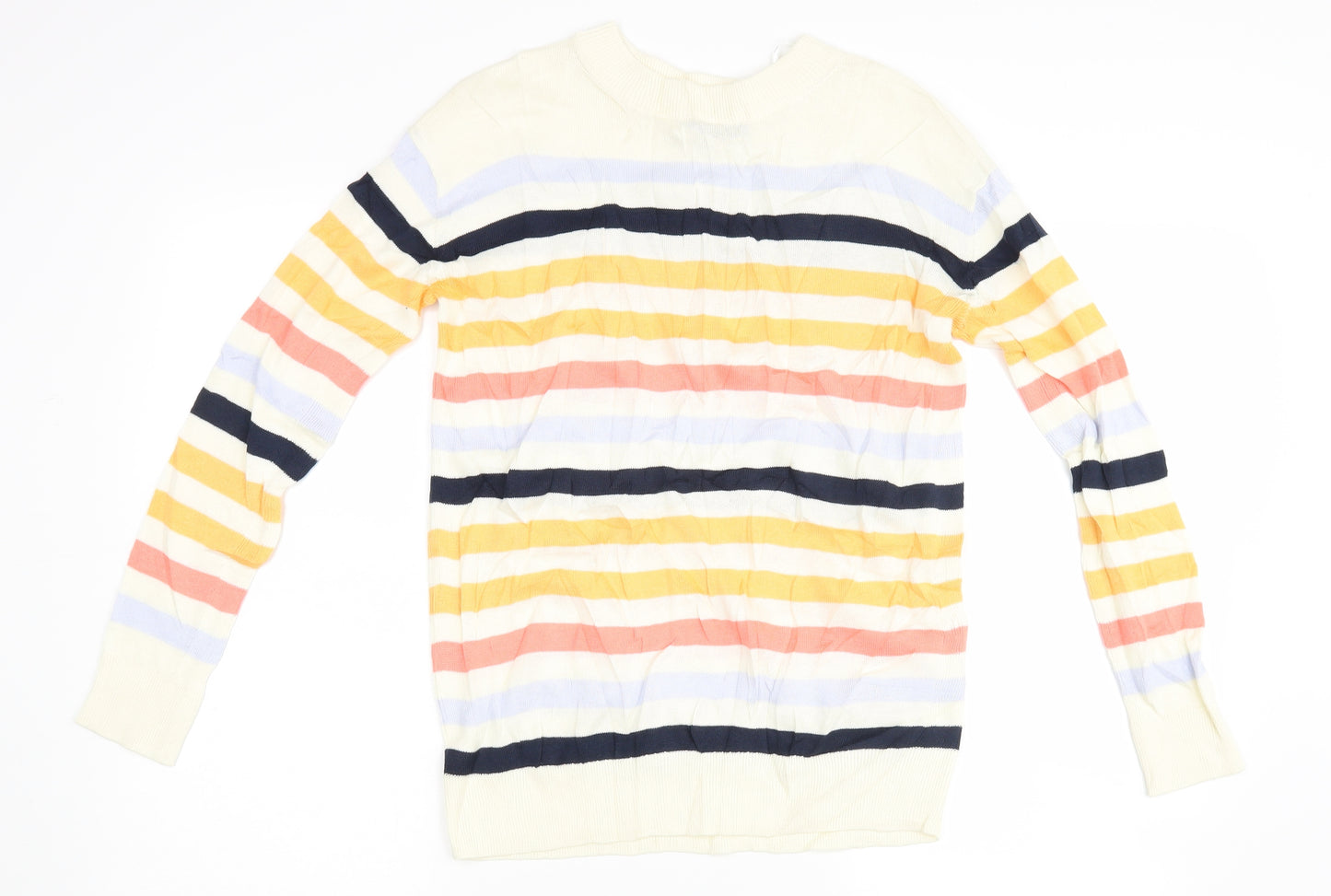 Marks and Spencer Womens Multicoloured Striped  Pullover Jumper Size XS
