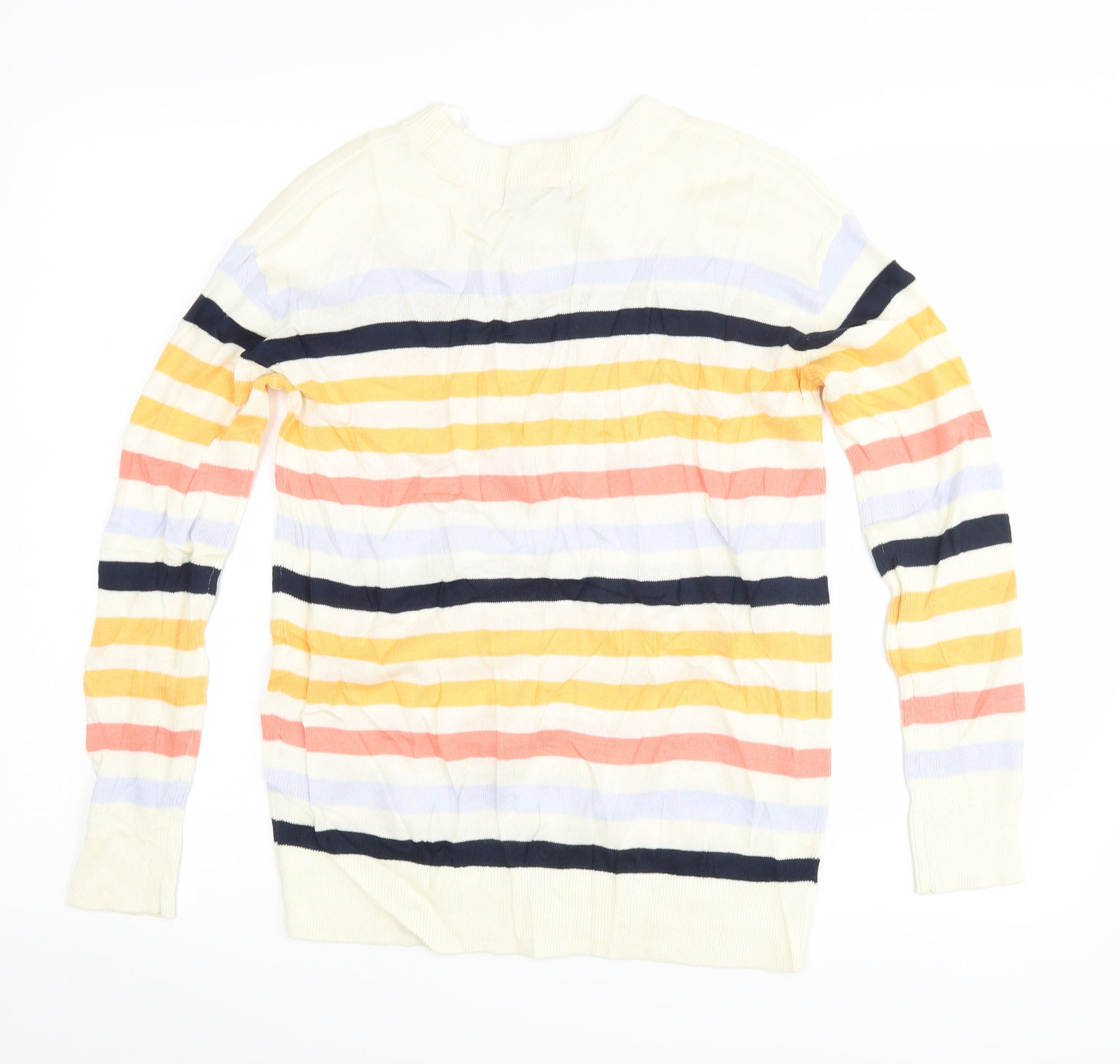 Marks and Spencer Womens Multicoloured Striped  Pullover Jumper Size XS