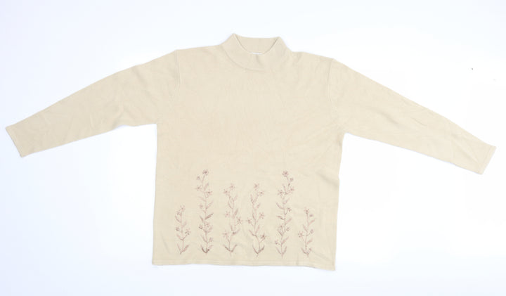Bonmarché Womens Beige Pullover Jumper Size M