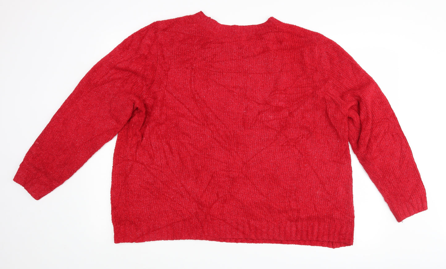 TU Womens Red   Pullover Jumper Size 20