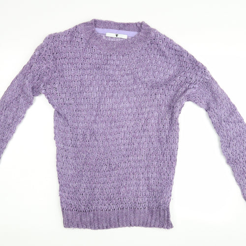 very  Womens Purple   Henley Jumper Size 8