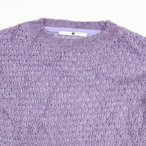 very  Womens Purple   Henley Jumper Size 8