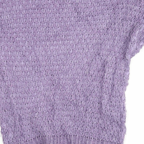 very  Womens Purple   Henley Jumper Size 8