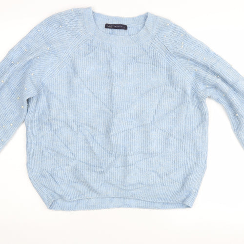 Marks and Spencer Womens Blue   Pullover Jumper Size S