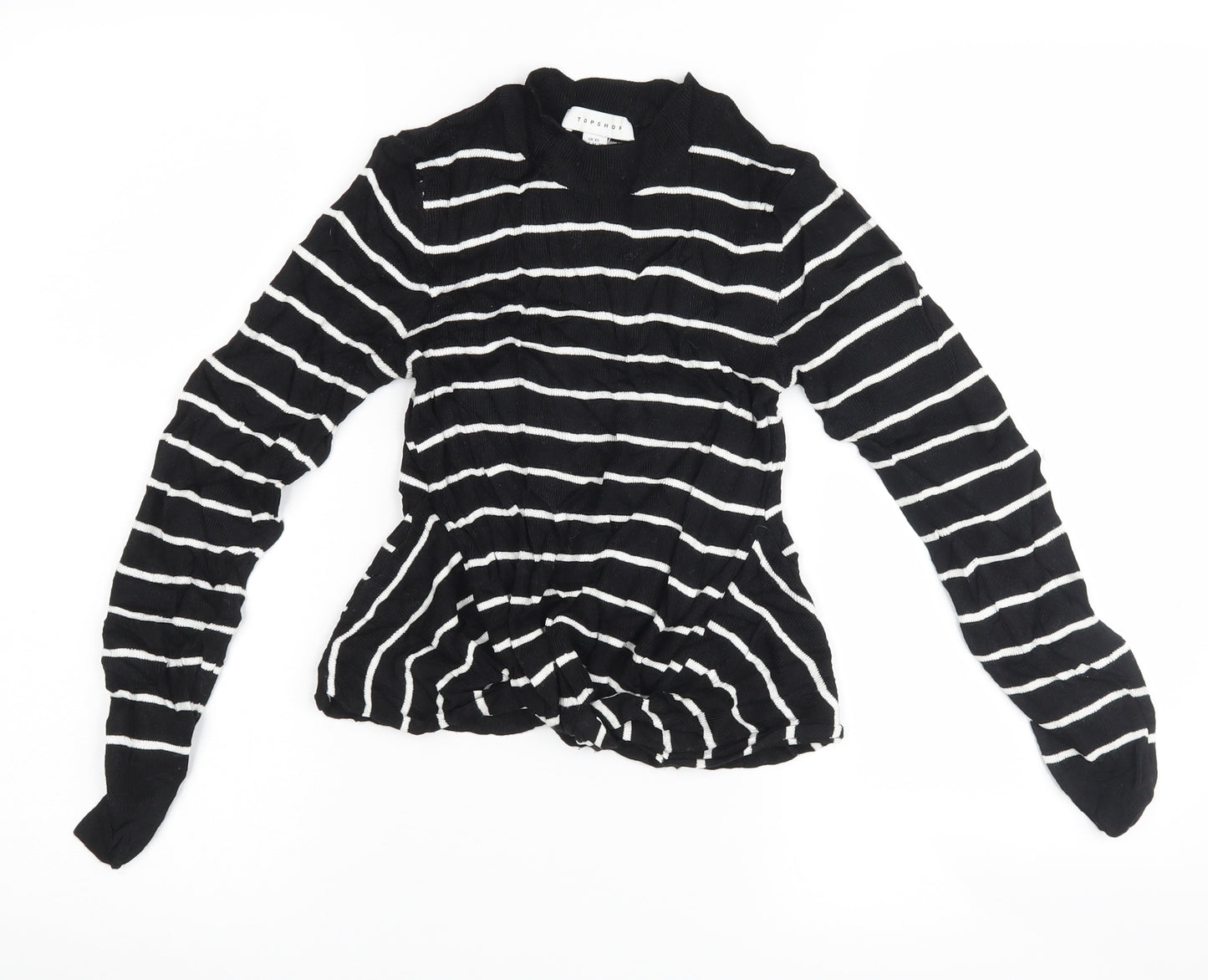 Topshop Womens Multicoloured Striped  Pullover Jumper Size XS