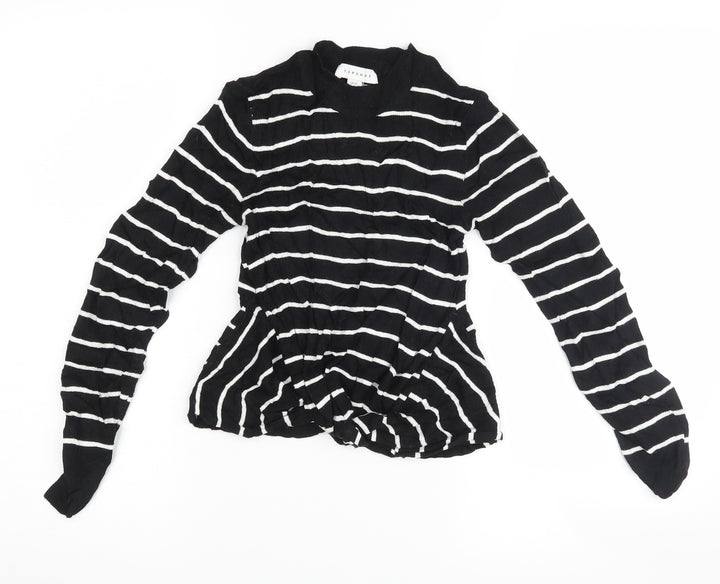 Topshop Womens Multicoloured Striped  Pullover Jumper Size XS