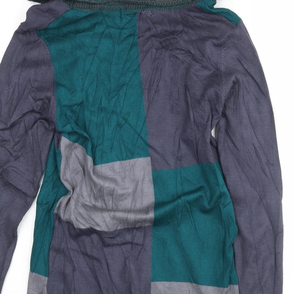 Klass Womens Multicoloured Striped  Pullover Jumper Size S