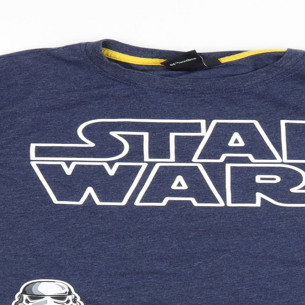 Primark Boys Blue   Basic T-Shirt Size 11-12 Years  - Star Wars