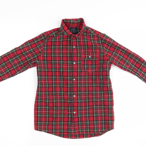 NEXT Boys Purple Check  Basic Button-Up Size 6 Years