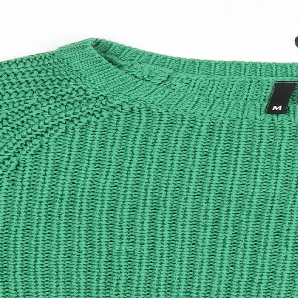 H&M Womens Green   Henley Jumper Size M