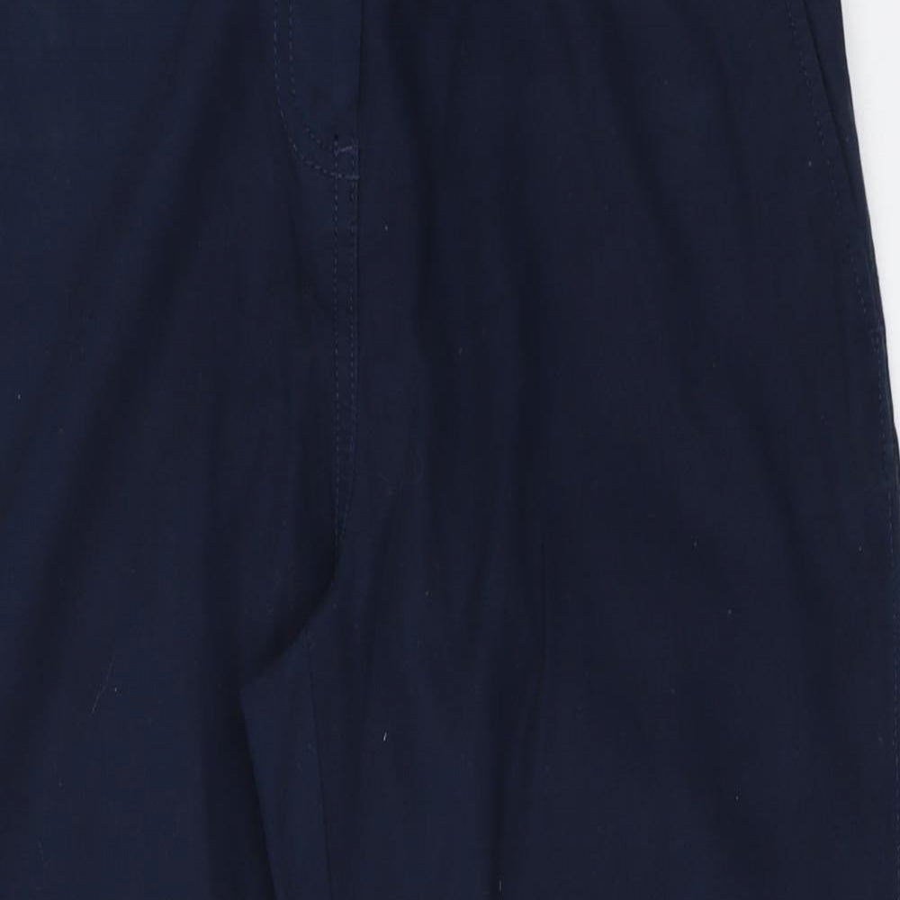 NEXT Womens Blue   Cropped Trousers Size 10 L21.5 in