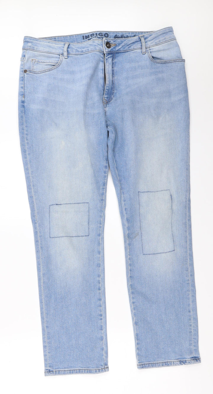 Marks and Spencer Womens Blue  Denim Straight Jeans Size 36 in L27.5 in