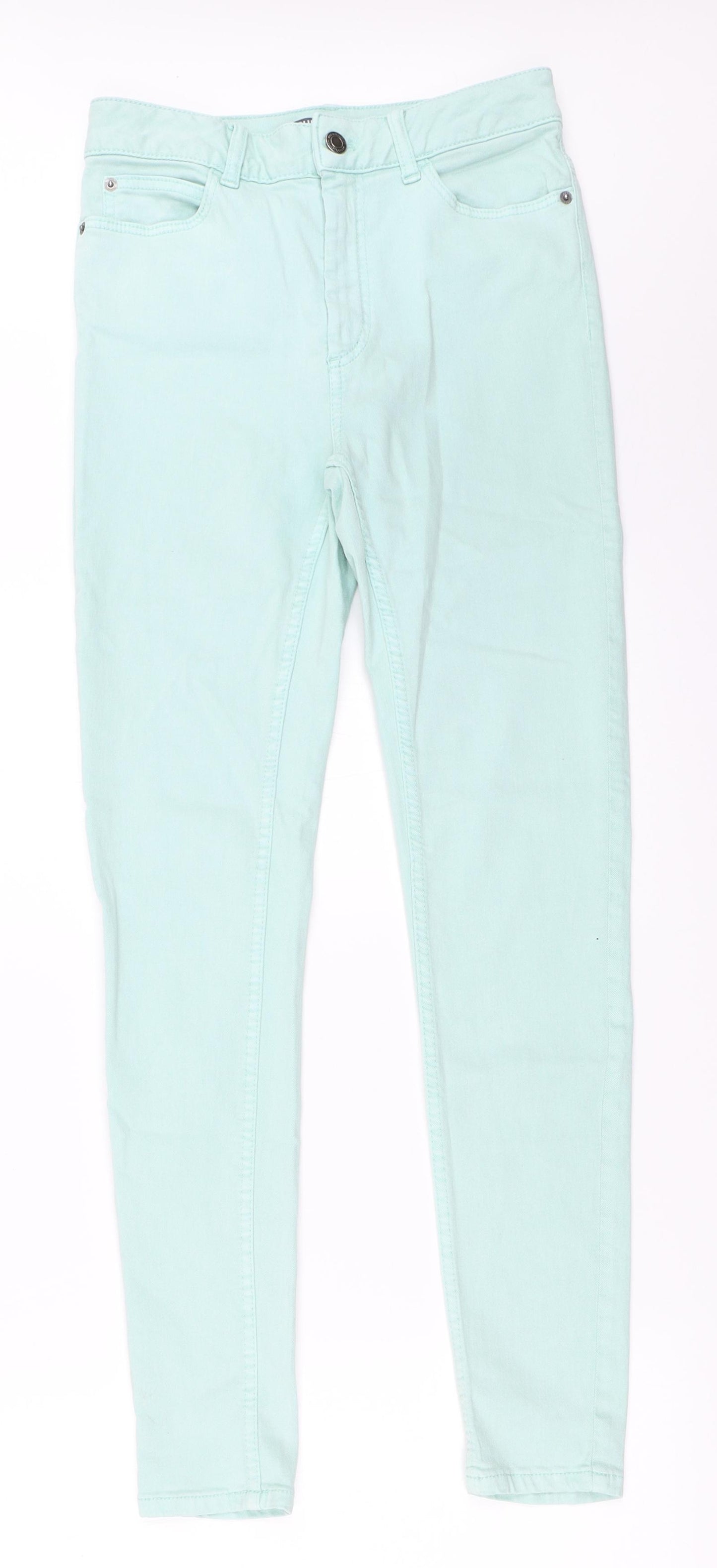 Marks and Spencer Womens Green   Skinny Jeans Size 8 L29 in
