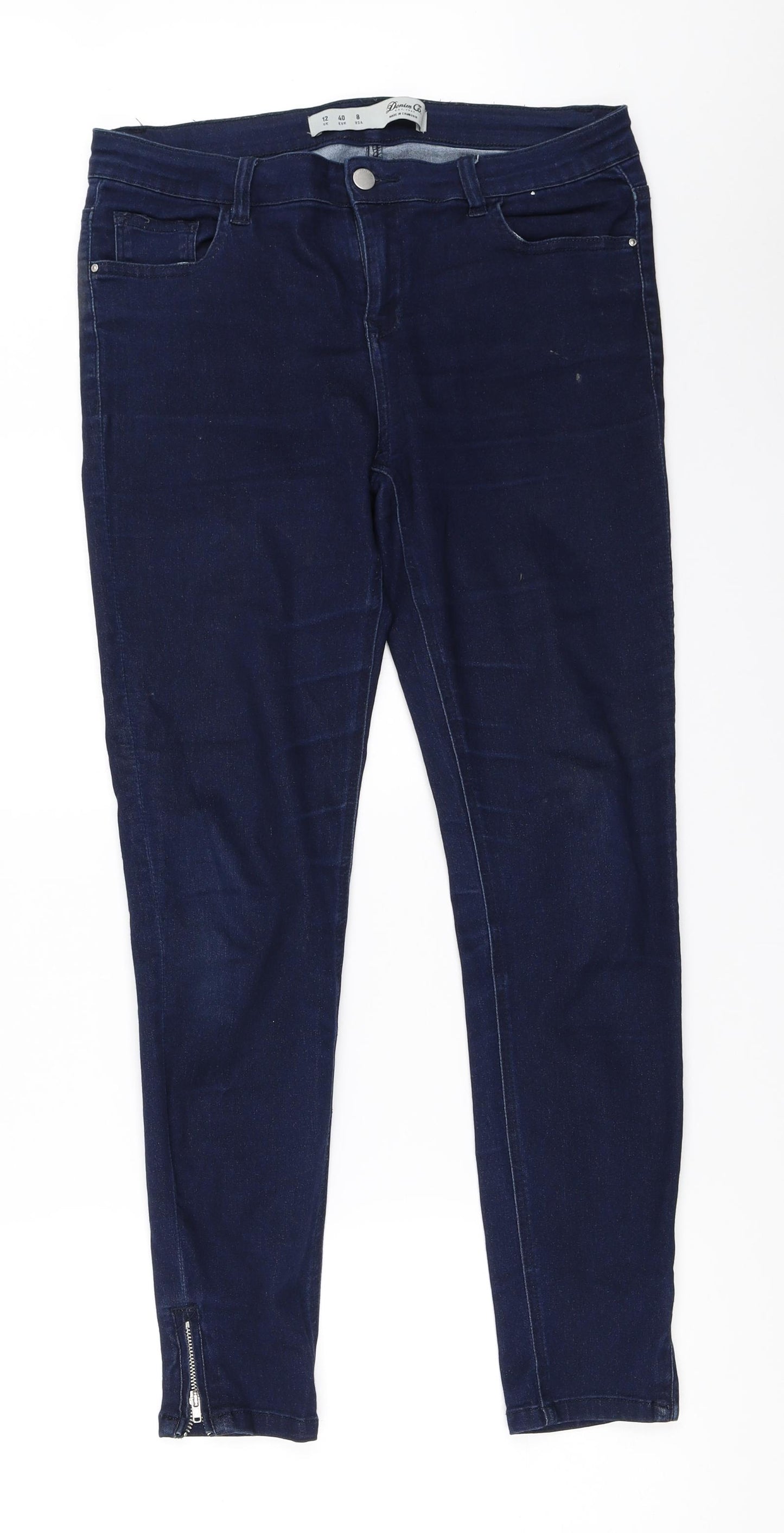 Primark Womens Blue   Skinny Jeans Size 12 L28 in