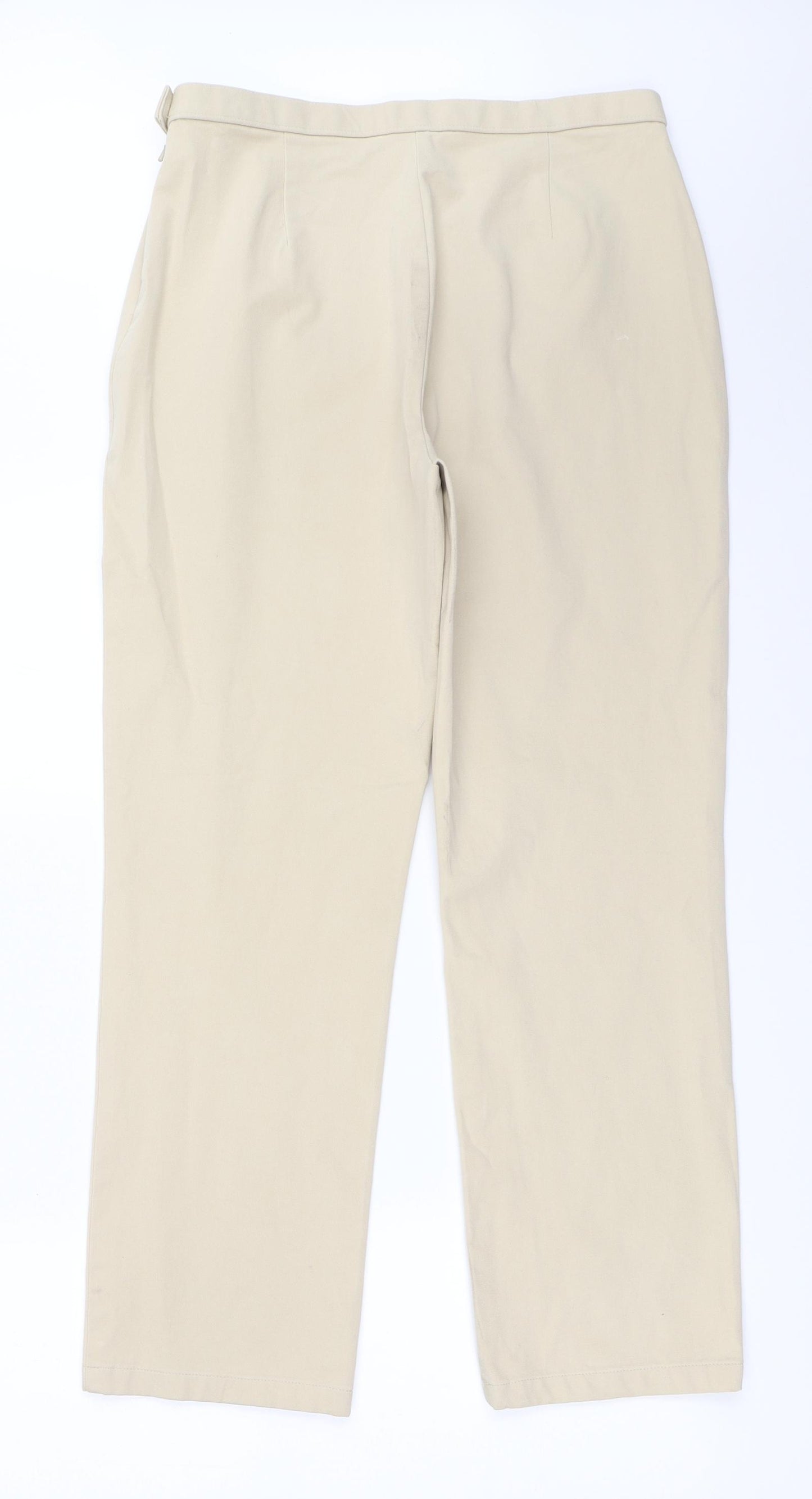 Marks and Spencer Womens Beige   Trousers  Size 14 L28 in