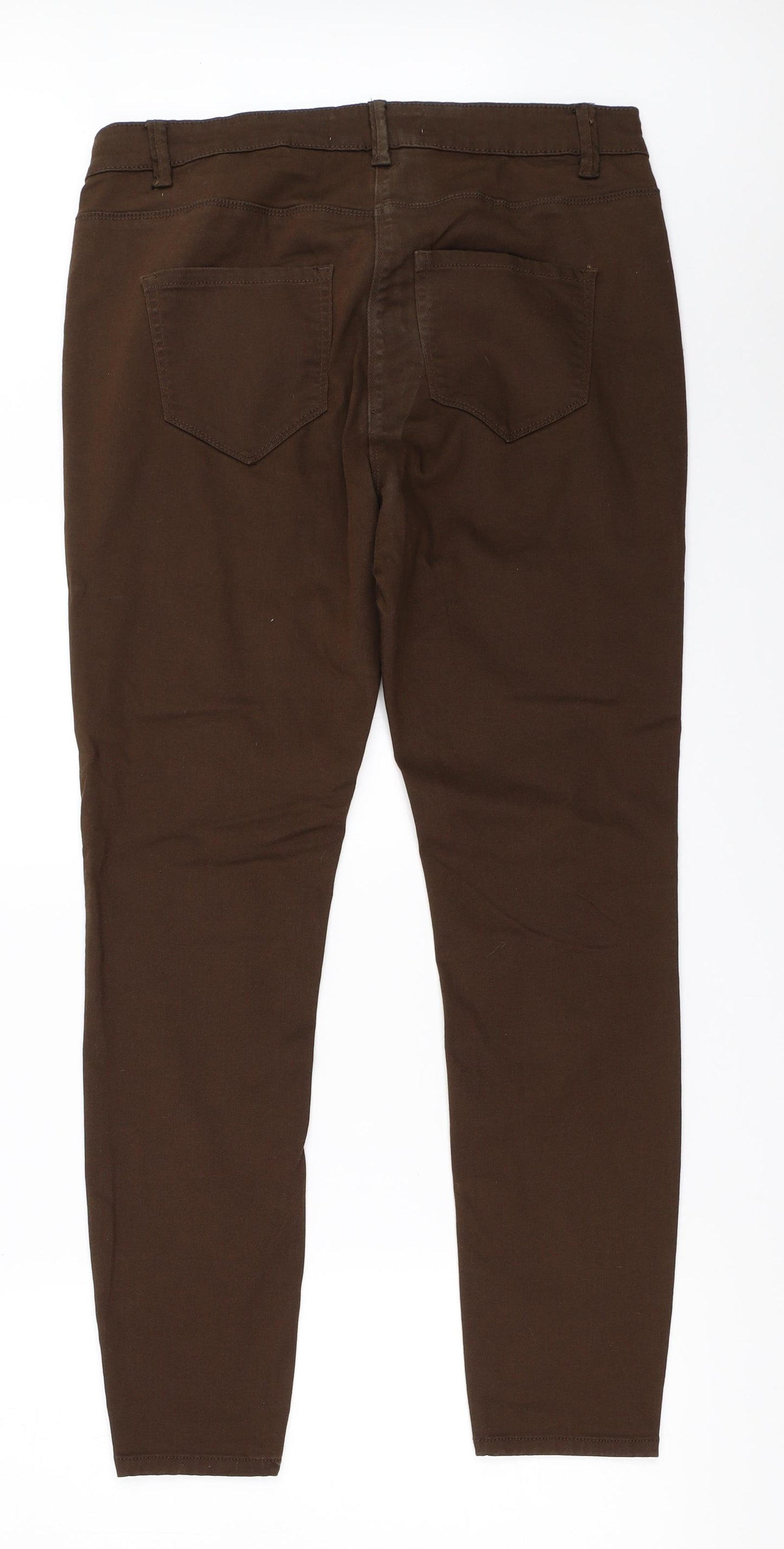 NEXT Womens Brown   Skinny Jeans Size 16 L29 in