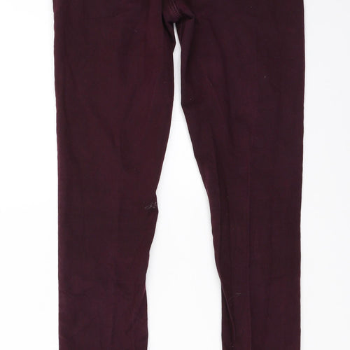 Topshop Womens Purple   Skinny Jeans Size 26 in L30 in - Leigh Jeans