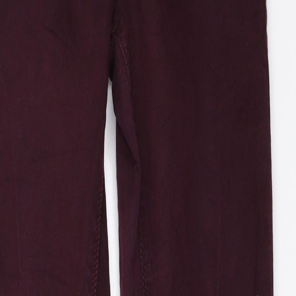 Topshop Womens Purple   Skinny Jeans Size 26 in L30 in - Leigh Jeans