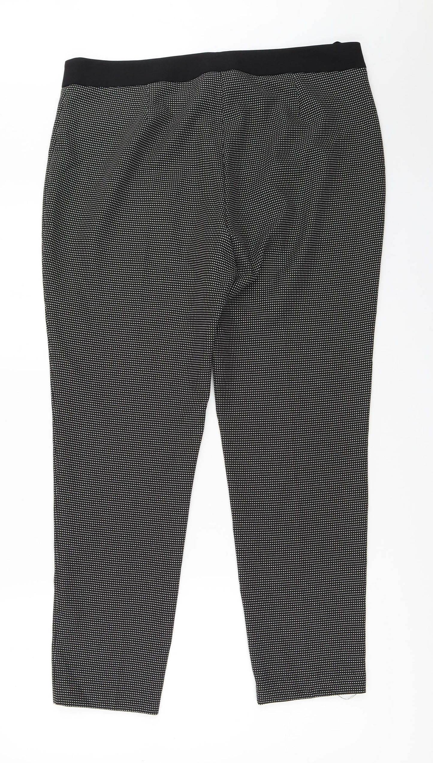 F&F Womens Black   Capri Trousers Size 12 L27.5 in