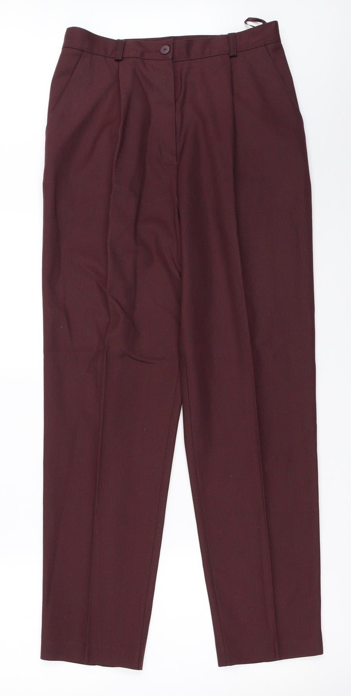 Classics Womens Red Trousers Size 12 L29 in