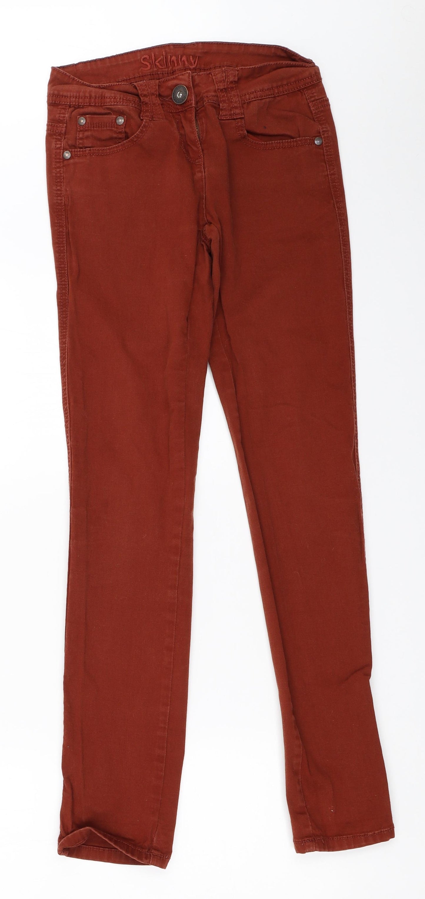 NEXT Womens Orange   Skinny Jeans Size 6 L29 in